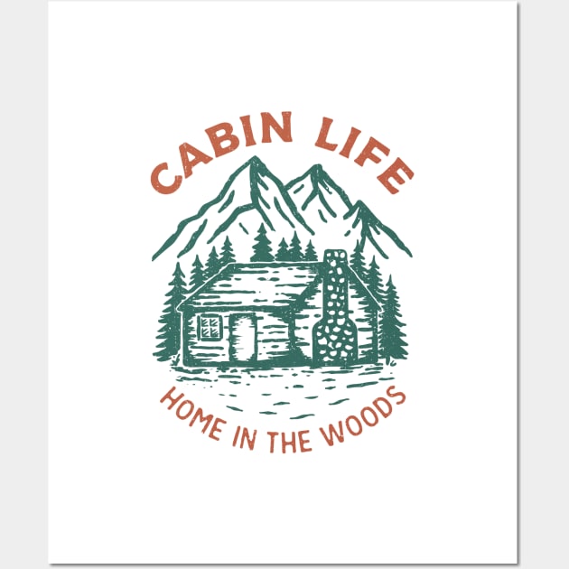 Cabin Life Wall Art by SommersethArt